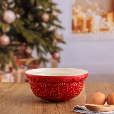Deck The Halls Size 30 Red Mixing Bowl