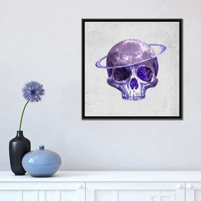 « cosmique crâne », impression sur toile tendue