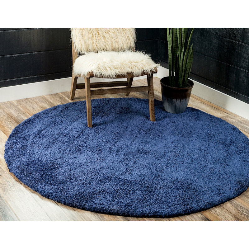 Zuniga Rug, Round 6'1", Navy Blue