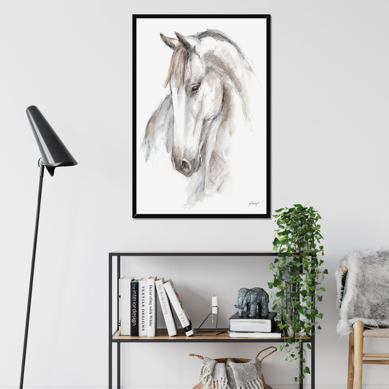 Equine Study II by Ethan Harper - Print, 95cm H x 65cm W, Black Framed Paper Print