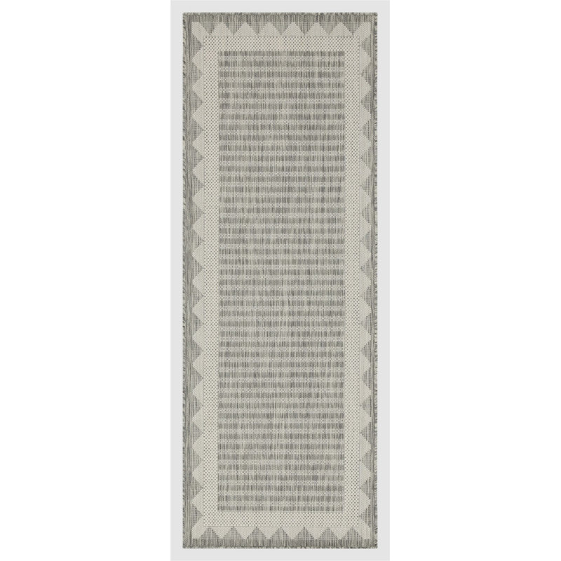 Sunshine Silver 2 ft. 7 in. x 7 ft. 3 in. Indoor/Outdoor Area Rug