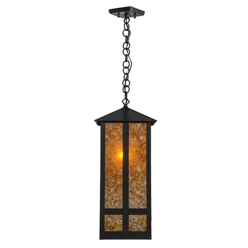 Luminaire suspendu rectangulaire 1 lumières lanterne