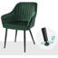Zabian 7'' H Tufted Upholstered Metal Armchair-1716398791