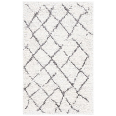 Zettie Berber Shag Performance Geometric Rug