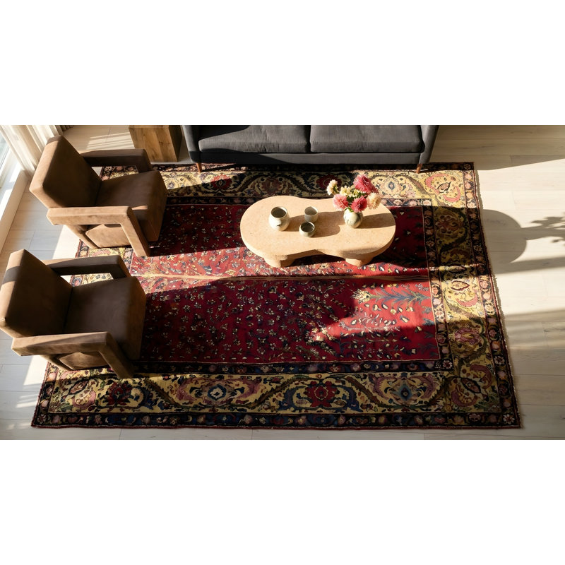 Hand Knotted Wool Geometric Area Rug
