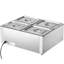 Chauffe-plat commercial commercial avec plateau 4 * 8 pte de bain Marie