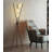 Elegant Crossed Pole Floor Lamp With Spherical Light Shades
