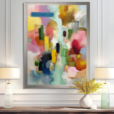 Reproduction d'art sur toile rose