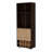 10-Bottle 3-Shelf Corner Bar Cabinet