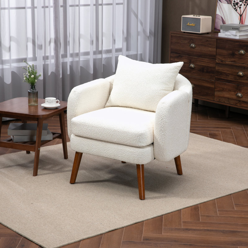 Fauteuil Keiden, Beige Boucle