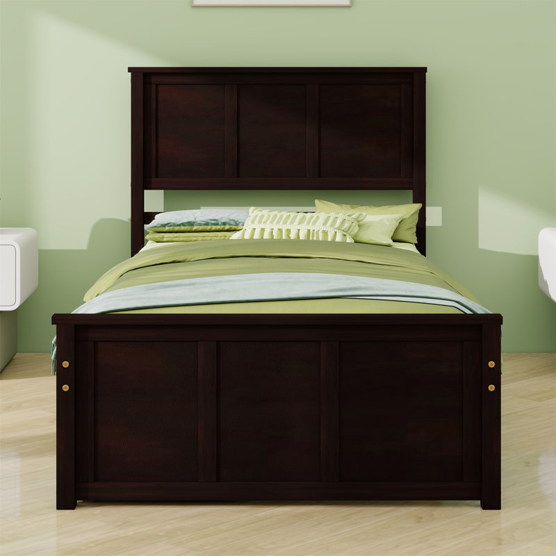 Platform Storage Bed With 2 Drawers, Espresso
