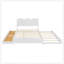 Lit plateforme grand avec 2 grands tiroirs et lit gigogne simple TG, conception rustique pour une utilisation efficace de l'espace
