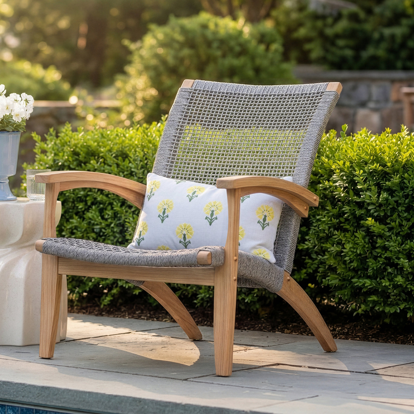 Cantera Teak Outdoor Adirondack Chair