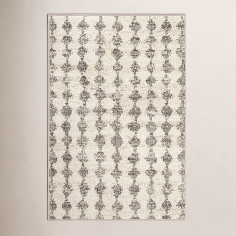 Izzy Grey Machine Washable Rug, Rectangle 7'6" x 9'6"
