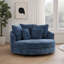 Fauteuil demi-tonneau surdimensionné 59,5 po avec roulettes-712792112