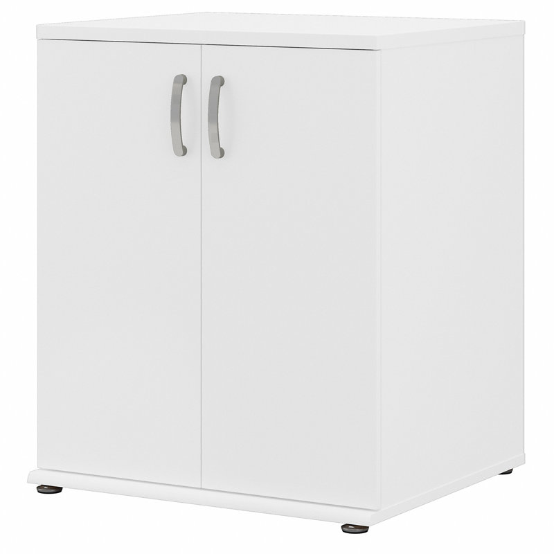 Universal Storage 28.35'' Wide 2 - Shelf Storage Cabinet, White