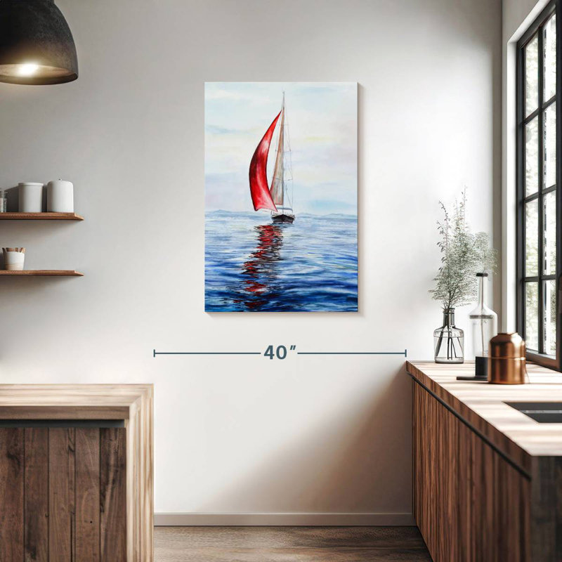 Mehar Sailboat Voyage, 36" H x 24" W
