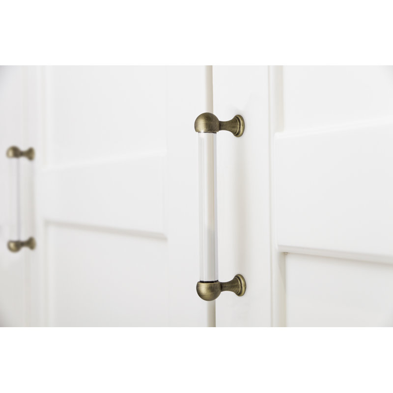Nostalgic Warehouse Crystal Handle Pull, Antique Brass, 5"