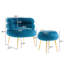 Fauteuil demi-tonneau avec repose-pieds Parkwoods-88590402