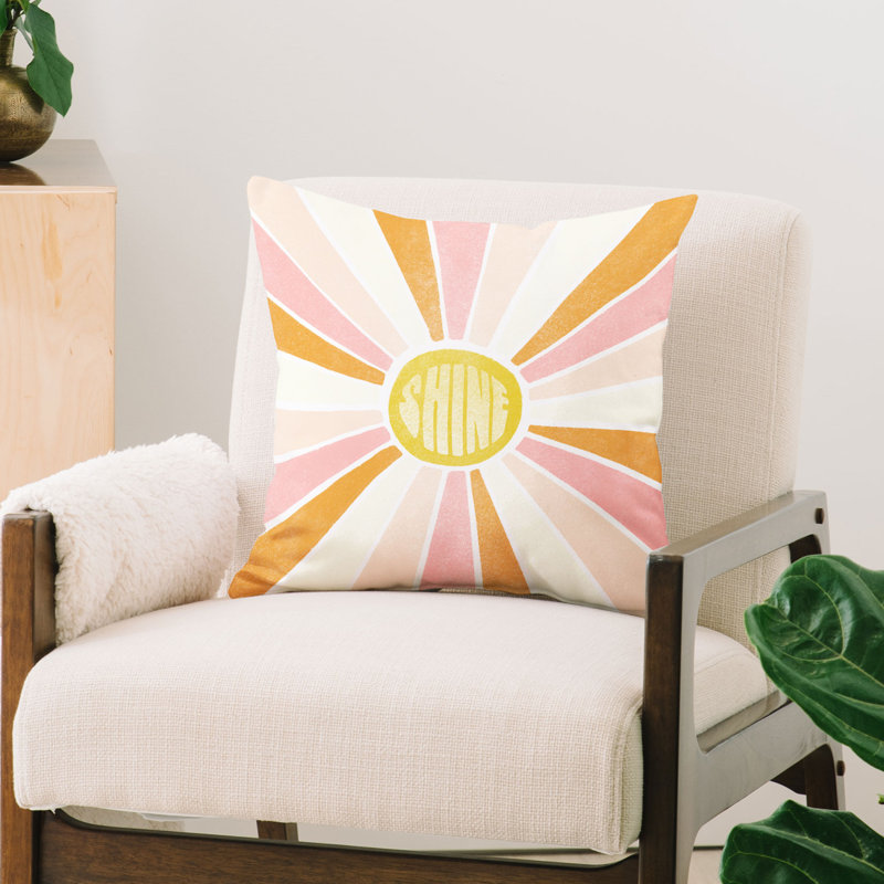 Housse de coussin rectangulaire d'extérieur et insert Sunshinecanteen, 26 po x 26 po