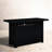 Outdoor Fire Pit Table With Lid - Steel, 8h Burn, 50000 , Propane/natural Gas, Black, Modern Garden Style Steel 8-hour Black Finish, & Use