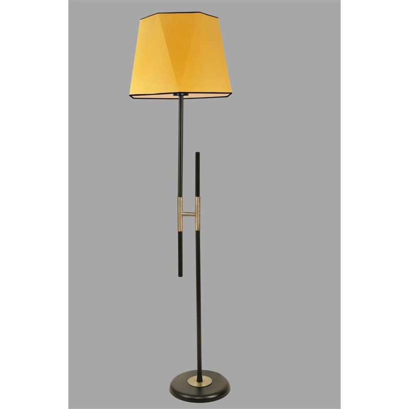 Razo 165cm Traditional Floor Lamp, Black, Yellow