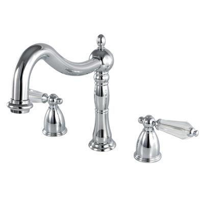 Kingston Brass Wilshire Two-Handle 3-Hole Deck Mount Roman Tub Faucet