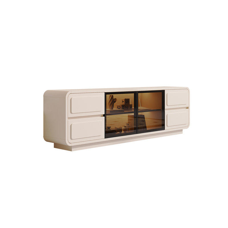 Meuble télé de rangement de style français, 70.87"