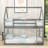 Twin Over Twin Wood Low Bunk Bed With Ladder And Guardrails, House-Shaped Design-271809111