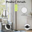 Lampe sur pied sans soudure citron moderne à intensité variable avec télécommande et pédale abat-jour abat-jour haut lampadaire pour salon chambre bureau