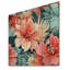 Cicerone - Art mural floral sur bois de pin naturel-109494020
