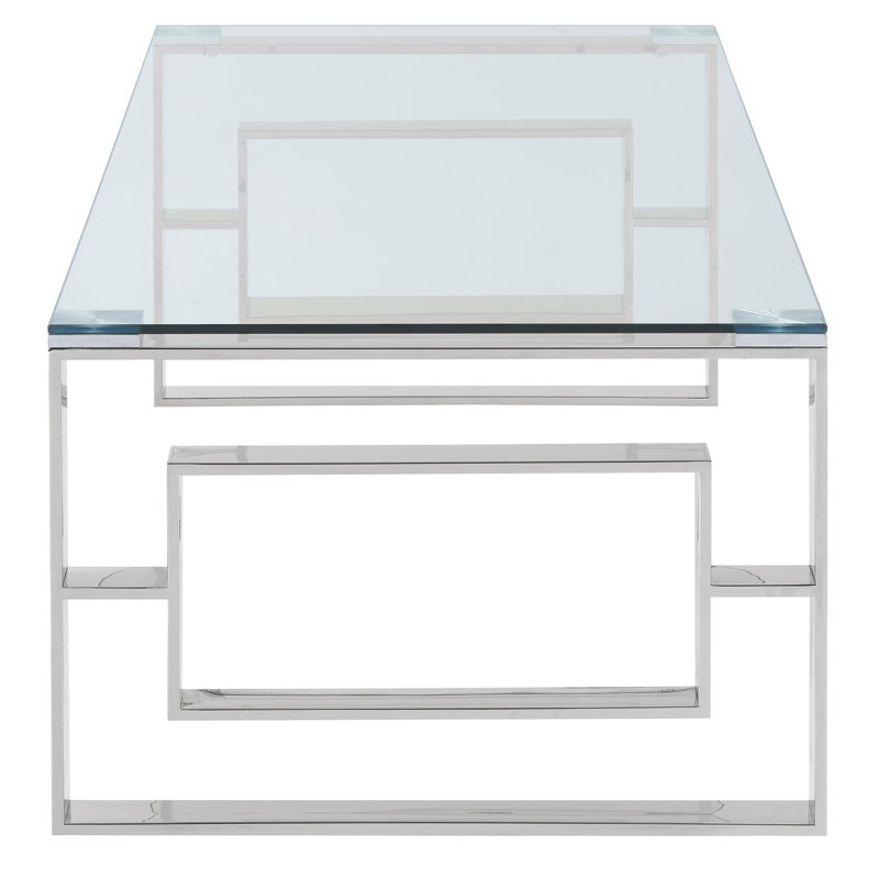 Table basse Andrew en argent, Argent argent