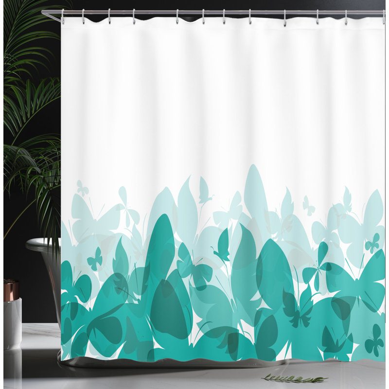 Shower Curtain with Hooks Included