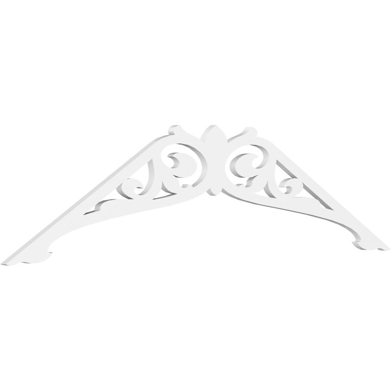 Carrillo Architectural Grade PVC Gable, 21" H x 72" W x 1" D, 7/12