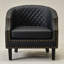 Fauteuil capitonné en similicuir l 29 po Boney-690529623