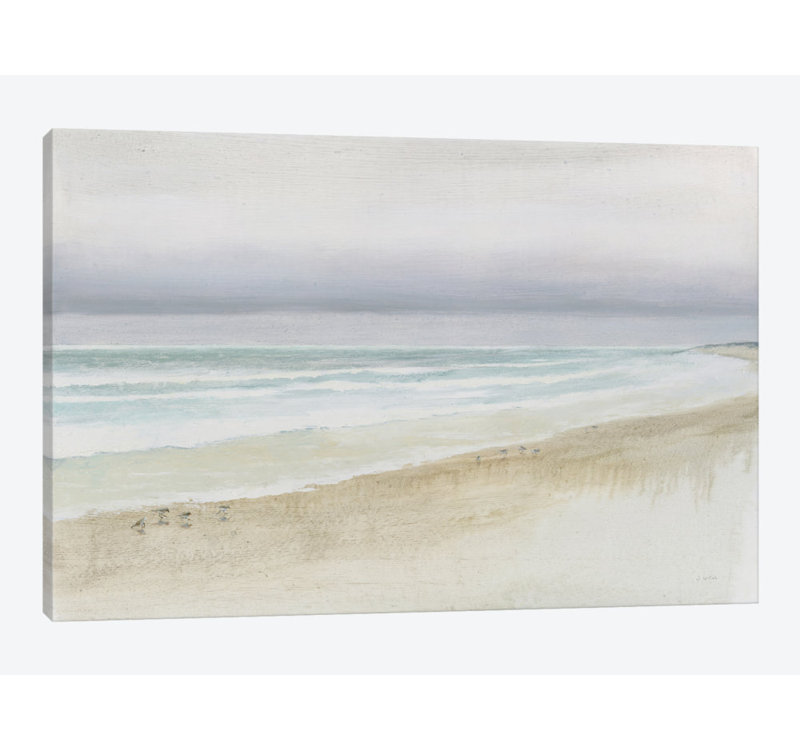 «Serene Seaside», reproduction d'impression sur toile tendue, H 18 po x l 26 po x P 1,5 po, Toile tendue, Pas de tapis