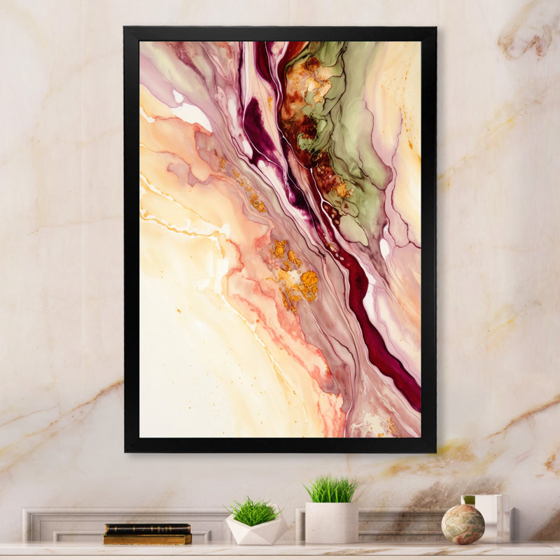 Rendend Point Dreams VI - reproduction sur toile, Toile avec cadre photo noir, L 34 po x H 44 po