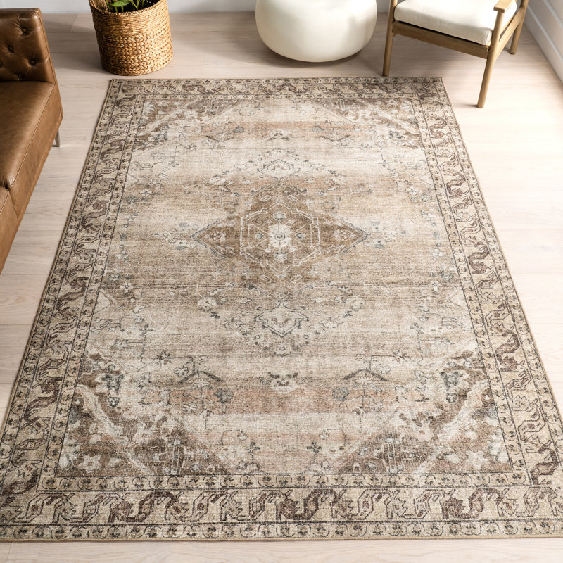 Tapis en mélange de jute de polyester Jeccica, Rectangle 6 pi 7 po x 9 pi