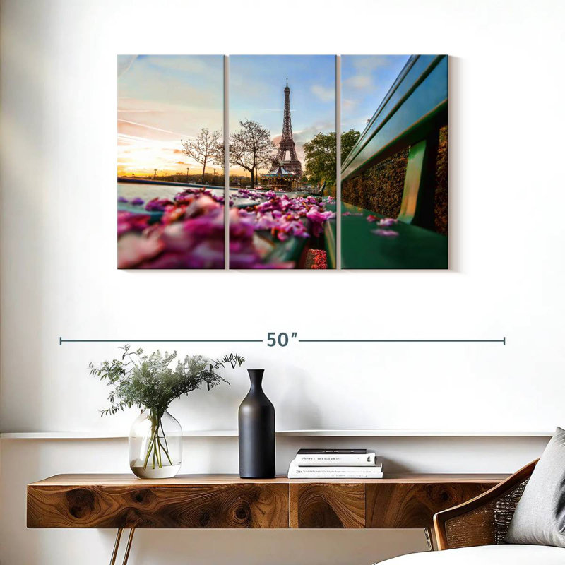 Kavia Eiffel Towel In Spring, 24" H x 38" W