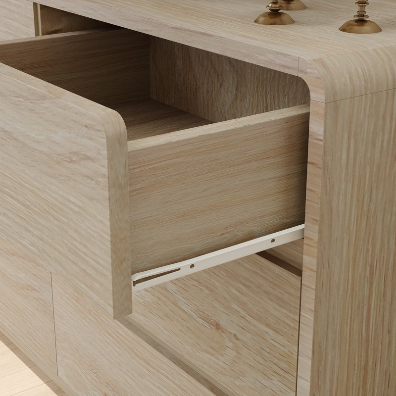 Commode 6 tiroirs, Beige