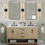 Applique murale de salle de bain Jaiman à 2 lumières, rotative et à intensité variable, avec 5 températures de couleur, 30 pouces-702403571
