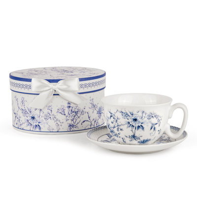 Neorah Porcelain Teacup and Saucer