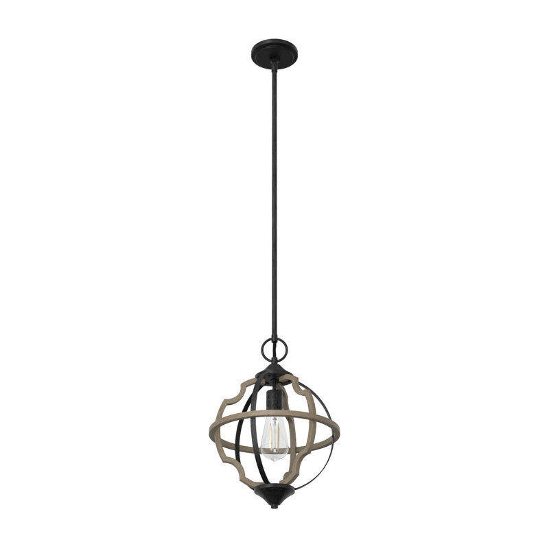 Stone Creek 1 - Light Globe Pendant, French Oak