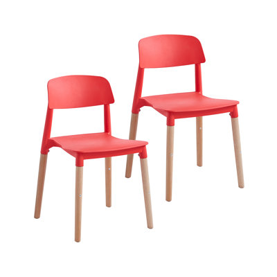 17.72'' H Beech Stacking Side Chair