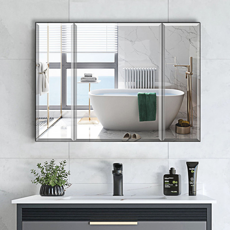 Bathroom Medicine Cabinet With Adjustable Glass Shelves, Entryway Cabinet