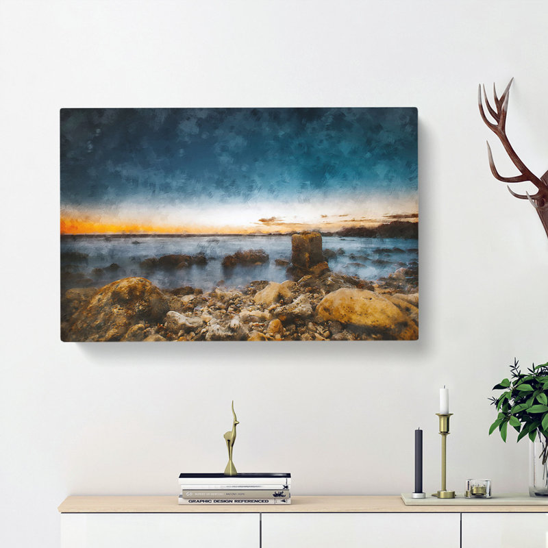 Ocean View - Wrapped Canvas Print, 35cm H x 50cm W x 3cm D