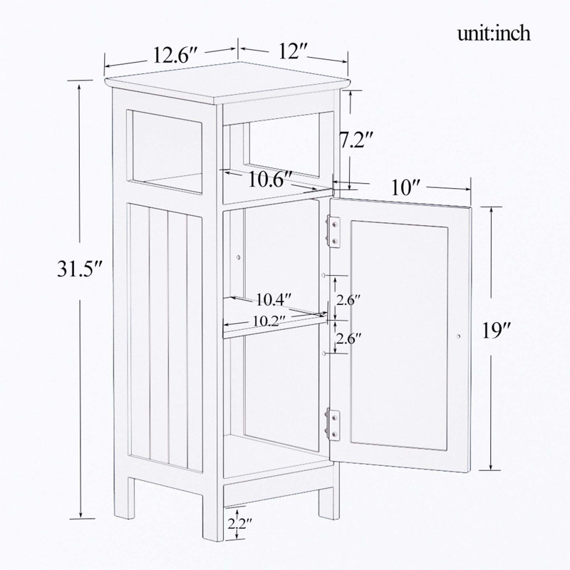 Bathroom Single Door Cabinet