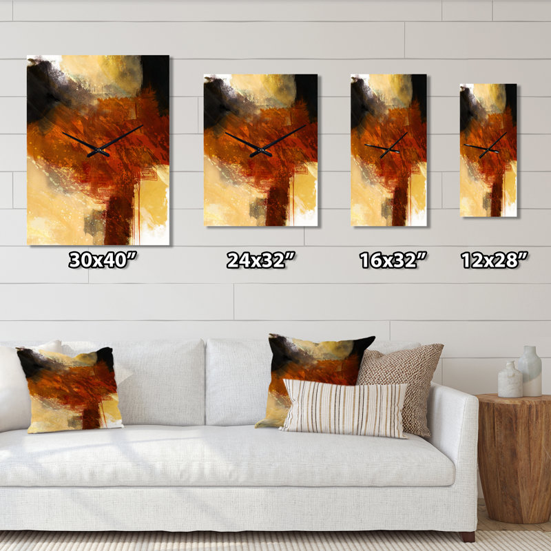 Jazleene - Abstract Very Large Wall Clocks, Medium