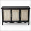 Buffet de ferme noir à 3 portes de 49,2 pouces de largeur avec rangement, combinant charme rustique et fonctionnalité moderne pour toute maison