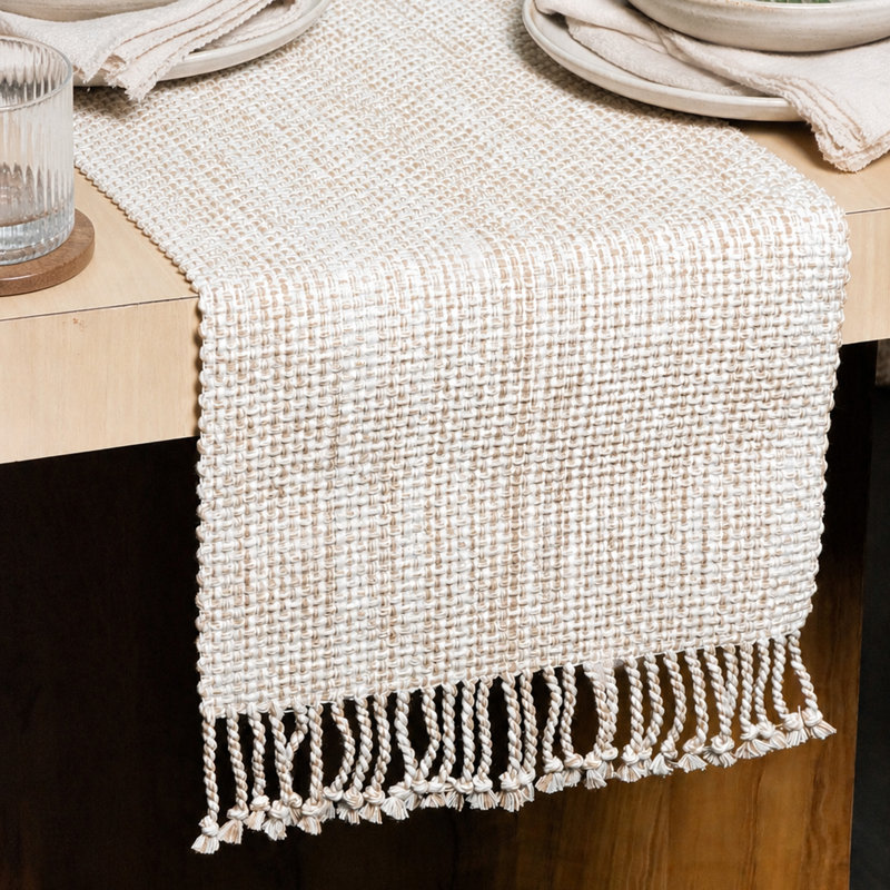 Chemin de table Pebble, Beige